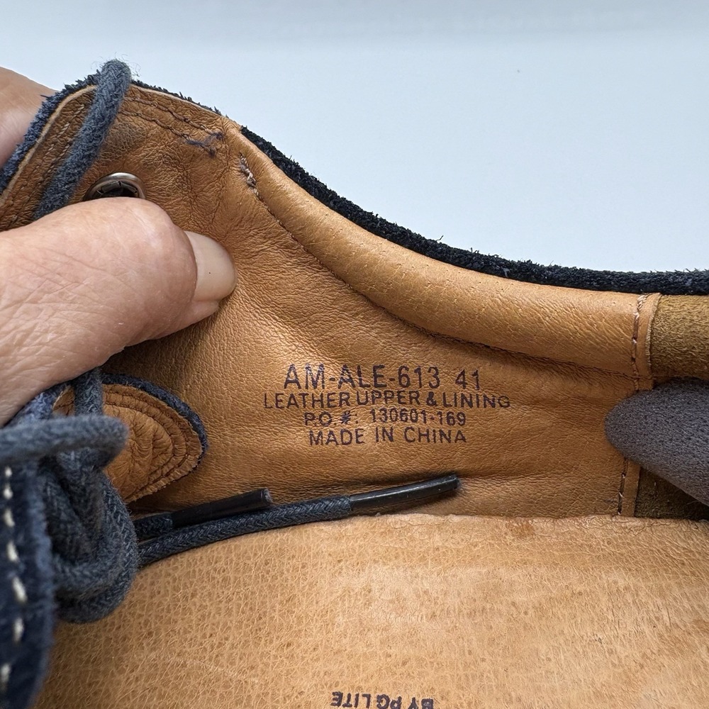 ALEGRIA Am-Ale 613 Shoe Men's Size 41 US 8 Dark Blue Suede Lace Up Comfort - Picture 5 of 9